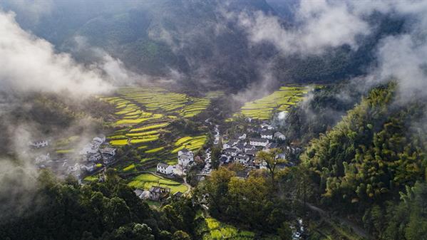 山村晨色  陈彦 摄