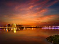 滨江夜色