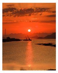西滩码头夕照
