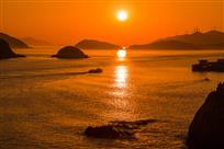 海湾夕照