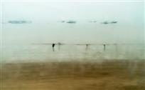 《窗外雨景》
