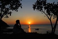 海岛夕照