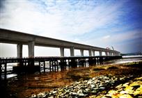 跨海高速大桥一景
