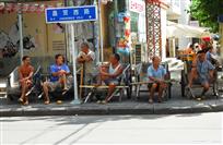 老街上车夫