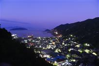 渔港夜色