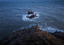 夕照东沙港