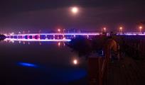 夜色漩门湾大桥