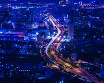 夜幕的清港