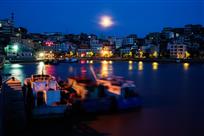 美丽的鸡山岛夜色