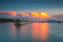 码头夕照