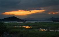 夕阳湿地