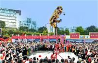 庙会狮午真热闹