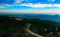 山乡夕照