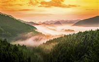 太平翠峦帔霓裳