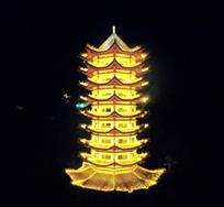 鬼城文昌阁夜景