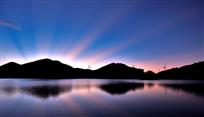 南天湖夕影