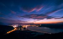 《远眺丰都夜景》