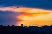 《夕照名山》