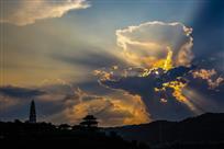 《宝塔夕照之二》