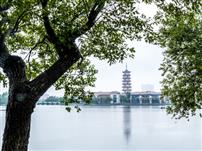 烟雨南山湖