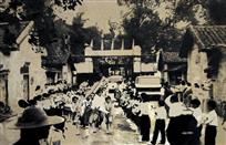 《隆重纪念古思武装起义40周年》