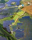 《鸟瞰不刁庄光伏发电板块》
