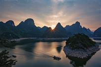 大龙湖晨曦美如画