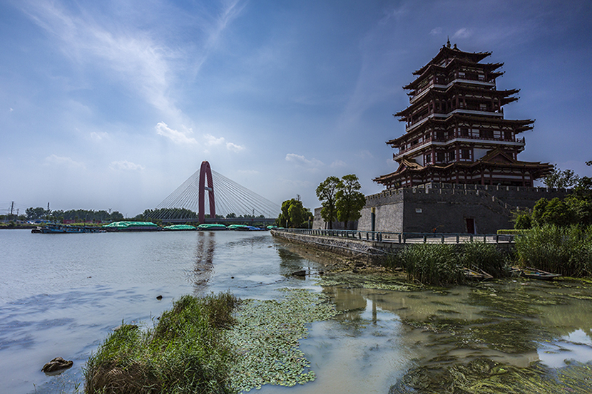 拍摄地点: 江苏省宿迁市泗阳县古运河风光带  拍摄时间: 2018-06-15