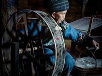 《纺线的老人》