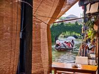 帘间乌篷入画来