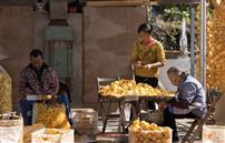 徽州柿满院&nbsp;阖家晒秋忙