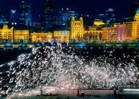 铁花打出浦江年味