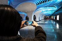 留下一张美丽的地铁站照片