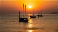 太湖日出