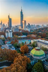 东大古建映紫峰